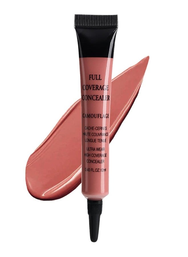 QIDSTERS Under Eye Concealer for Women, 24 Hour Pink Full Coverage Brightening Concealer for Dark Circles Fine Lines Redness & Discoloration, Waterproof Foundation Color Corrector, 06 - Image 1